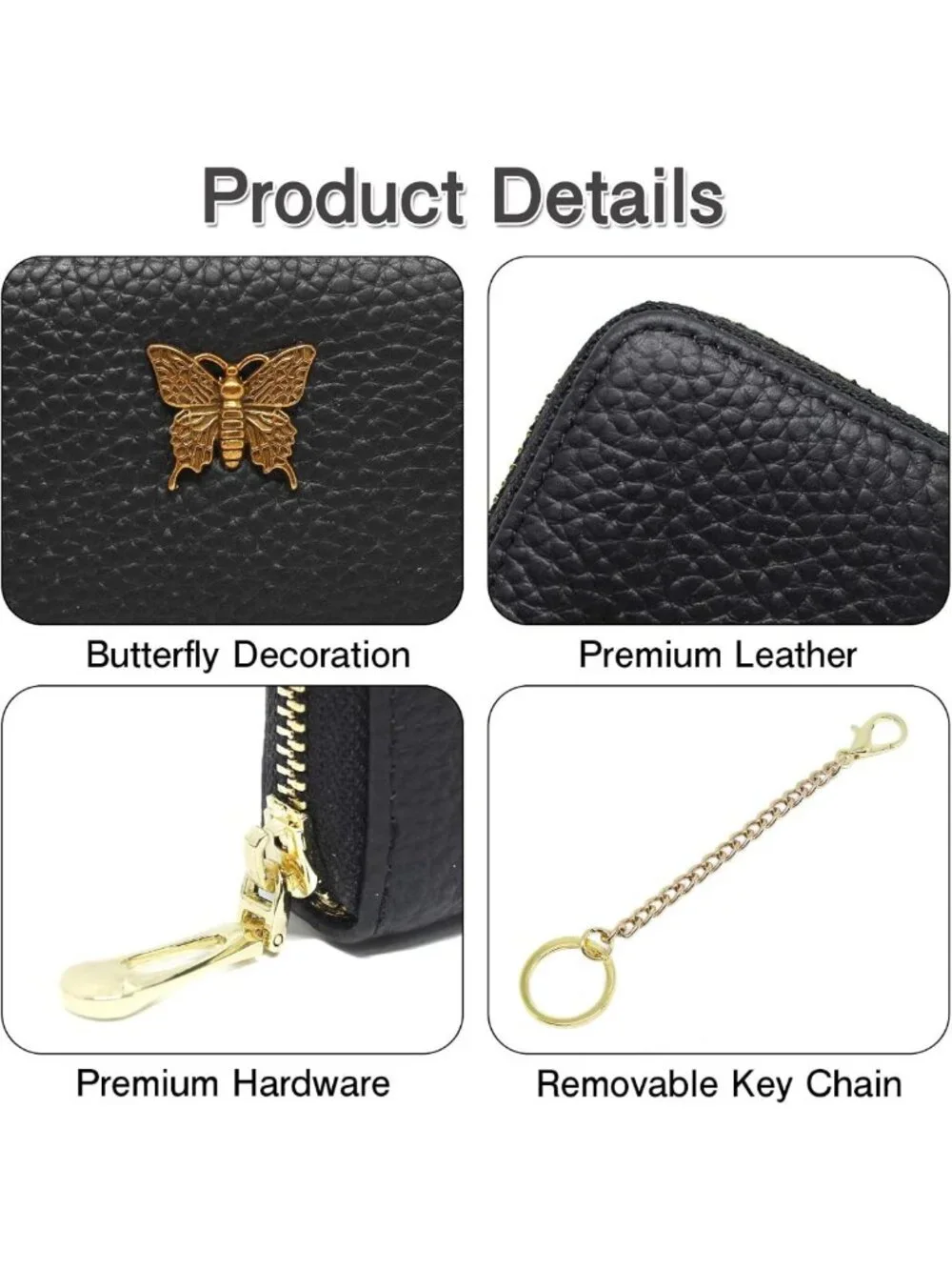 Stylish RFID Credit Card Holder Wallet for Women - Coral Pink Business Card Case